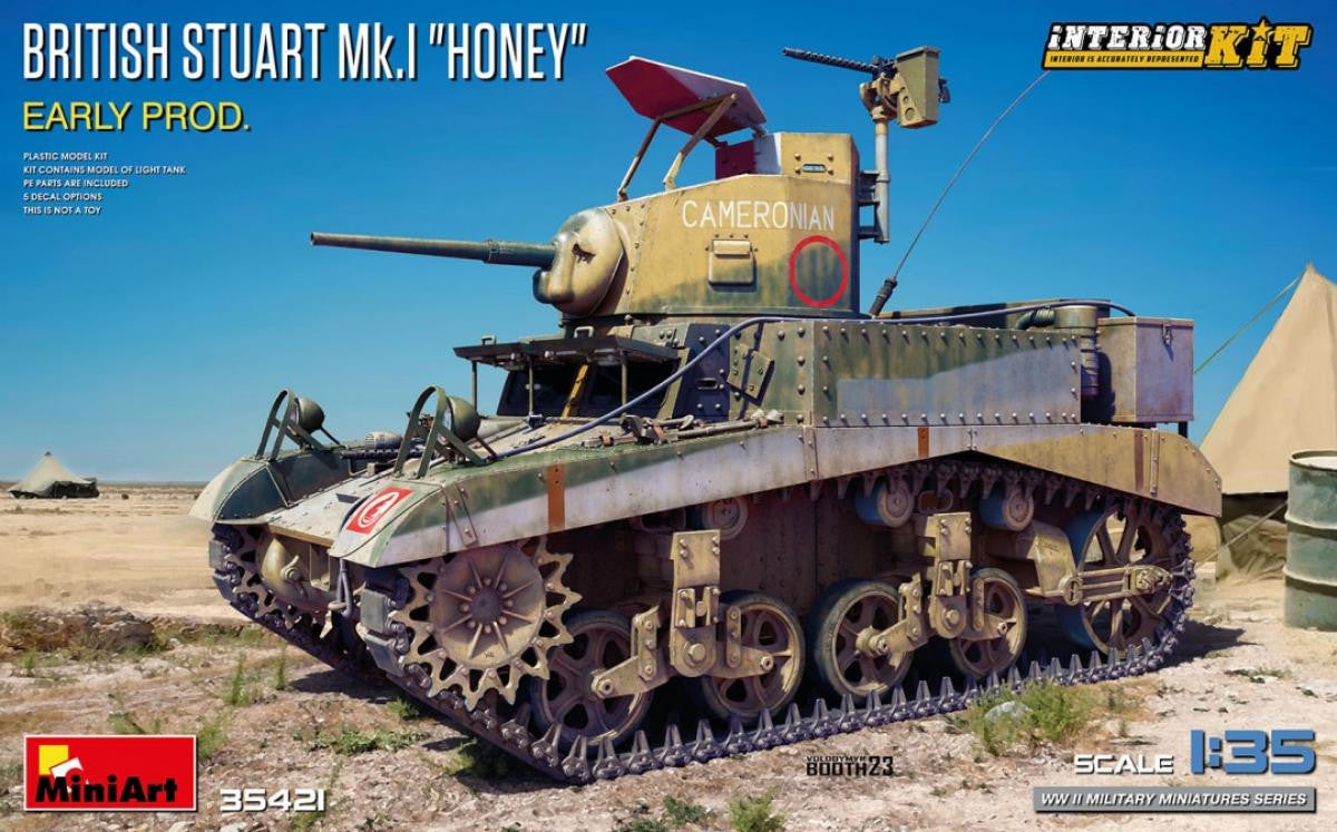 MiniArt 1/35 British Stuart Mk.1 "Honey" Interior Kit 35421